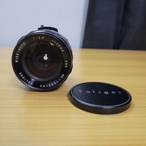 Soligor 28mm F2.8 Lens T4 Mount Adaptable Mount w/‎ Miranda SE Adapter Lens Cap